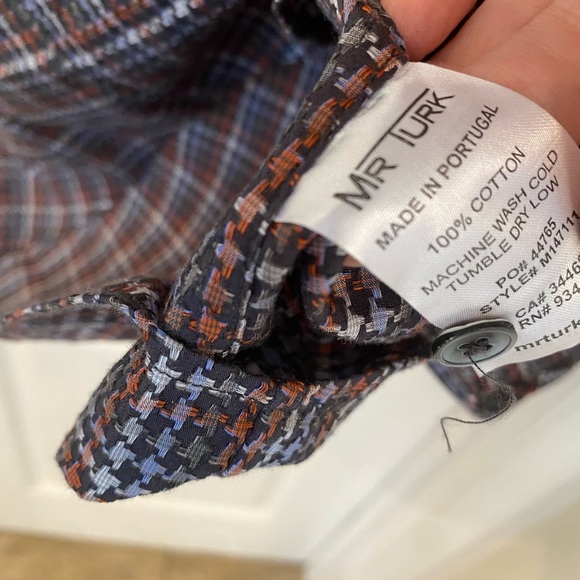 Mr. Turk Mens Long Sleeve Button Down Shirt - Picture 5 of 7
